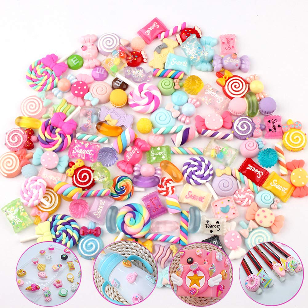 Colorful Mix Candy Cake Flatback Slime Charms for DIY Craft Making
| Easter Resin Embellishments for Phone Case and Scr