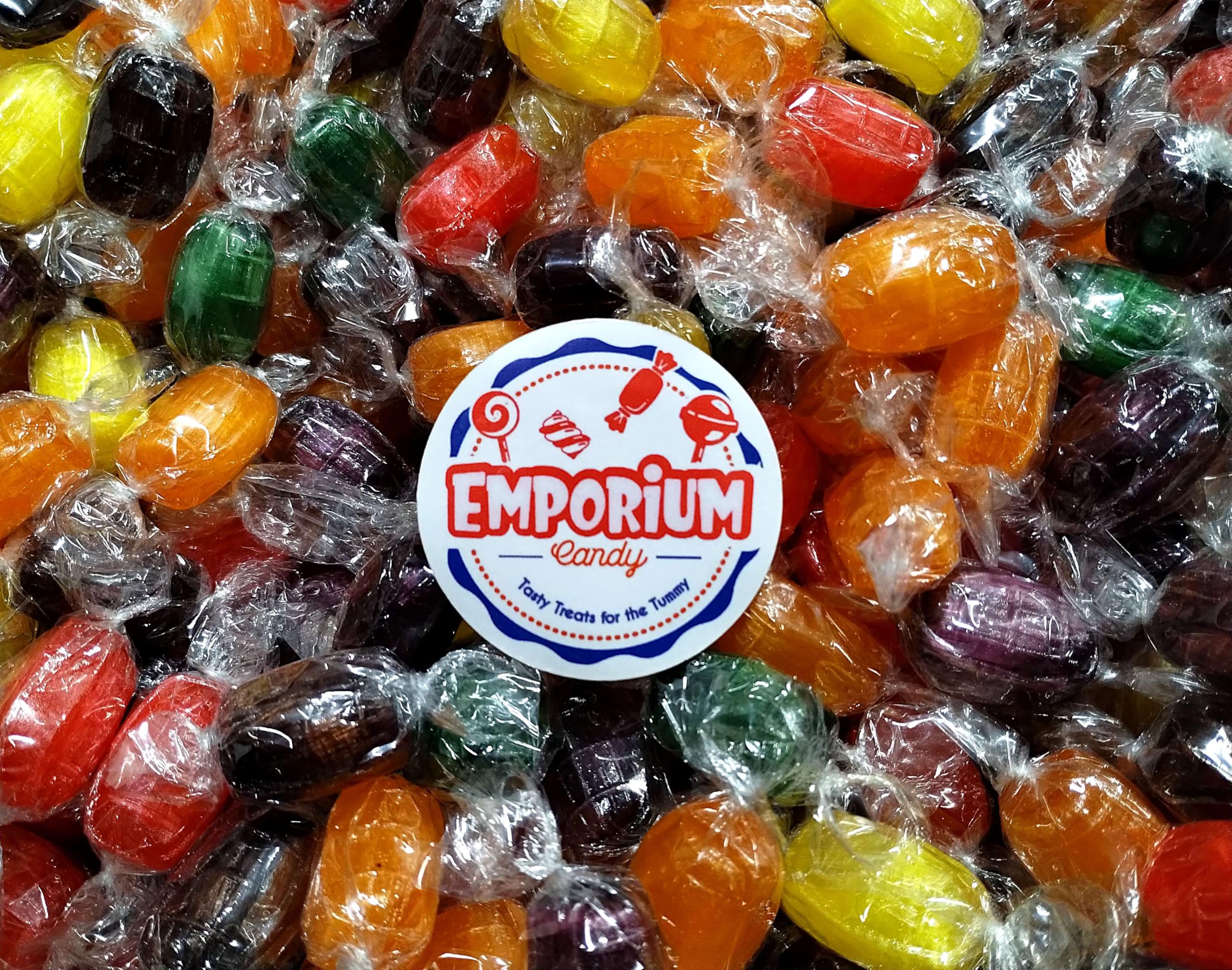 Assorted Fruit and Root Beer Barrels - Sweet Candy for Kids and Grown-Ups - Party and Gift - 2 lbs Bulk Individually Wra